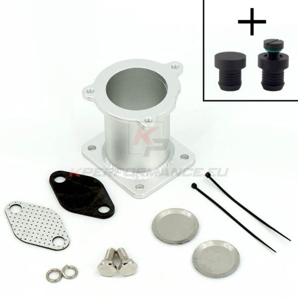 Complete EGR delete kit designed for BMW M47N2 M57N2 and some M57N engines with an electronic throttle body