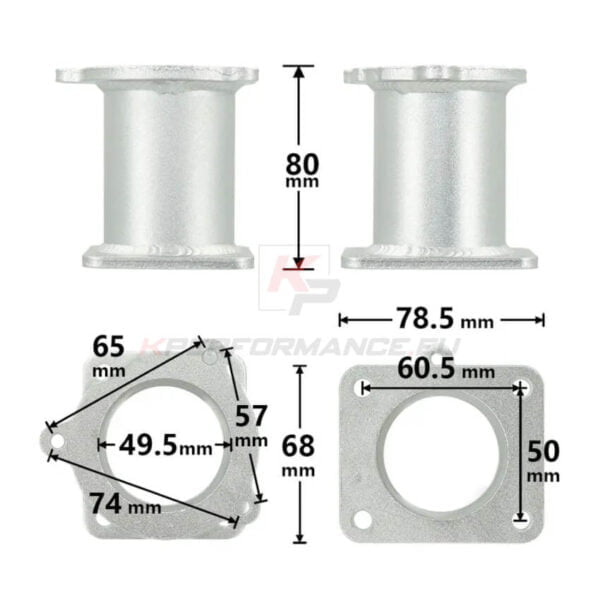 Complete EGR delete kit designed for BMW M47N2 M57N2 and some M57N engines with an electronic throttle body