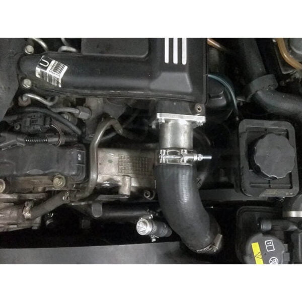 Complete EGR delete kit designed for older BMW M47 M47N M51 and M57 engines that don't have an electric throttle body and use a regular hose clamp for the intake