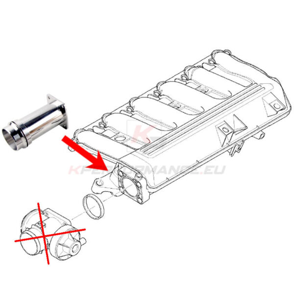 Complete EGR delete kit which is only suitable for the early M47N2 M57N2 and a few M57N engines that does not have an electronic throttle body and DPF equipped