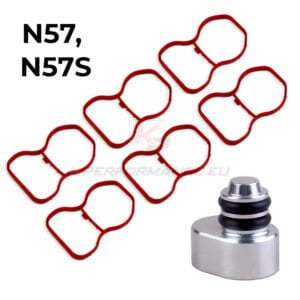 Intake manifold blanking plug for the first-generation BMW N57 and N57S engines made from high-quality aluminum