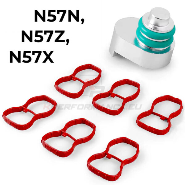 Intake manifold blanking plug for the later-generation BMW N57N N57Z and N57X engines made from high-quality aluminum