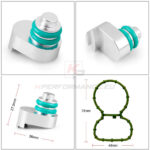 Intake manifold blanking plug for BMW B57 B57O and B57T engines made from high-quality aluminum