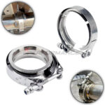 4 inch (101.6mm) 304 stainless steel V-Band clamp with flanges kit