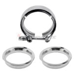 4 inch (101.6mm) 304 stainless steel V-Band clamp with flanges kit