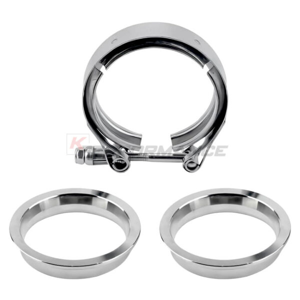 4 inch (101.6mm) 304 stainless steel V-Band clamp with flanges kit