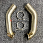 High-quality catless downpipe for the BMW M5 F90 also compatible with the M5 Competition and M5 CS all equipped with the S63M 4.4L V8 engine